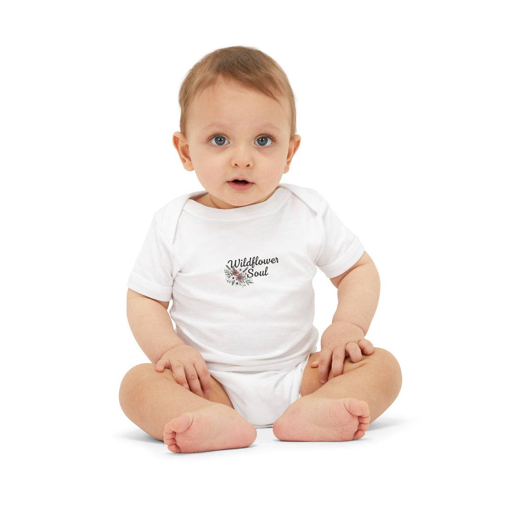Wildflower Baby Onesie® Little Wildflower Bodysuit Wild Flower Baby Shower Girl Boho Floral Baby Clothes Floral Baby Shower Little Bloom