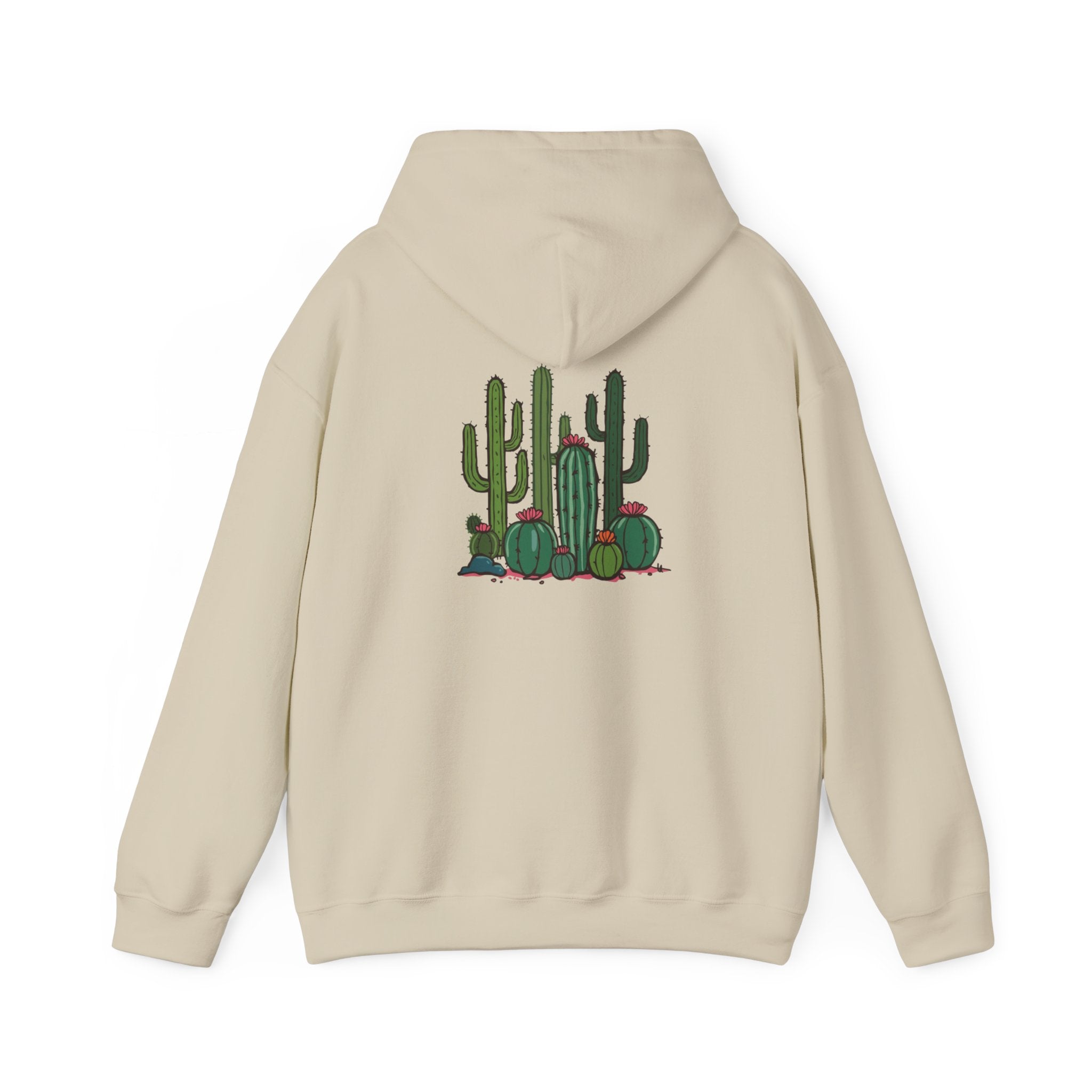 Hoodie — Relax Cactus Graphic Pullover (Desert Plant Crewneck)