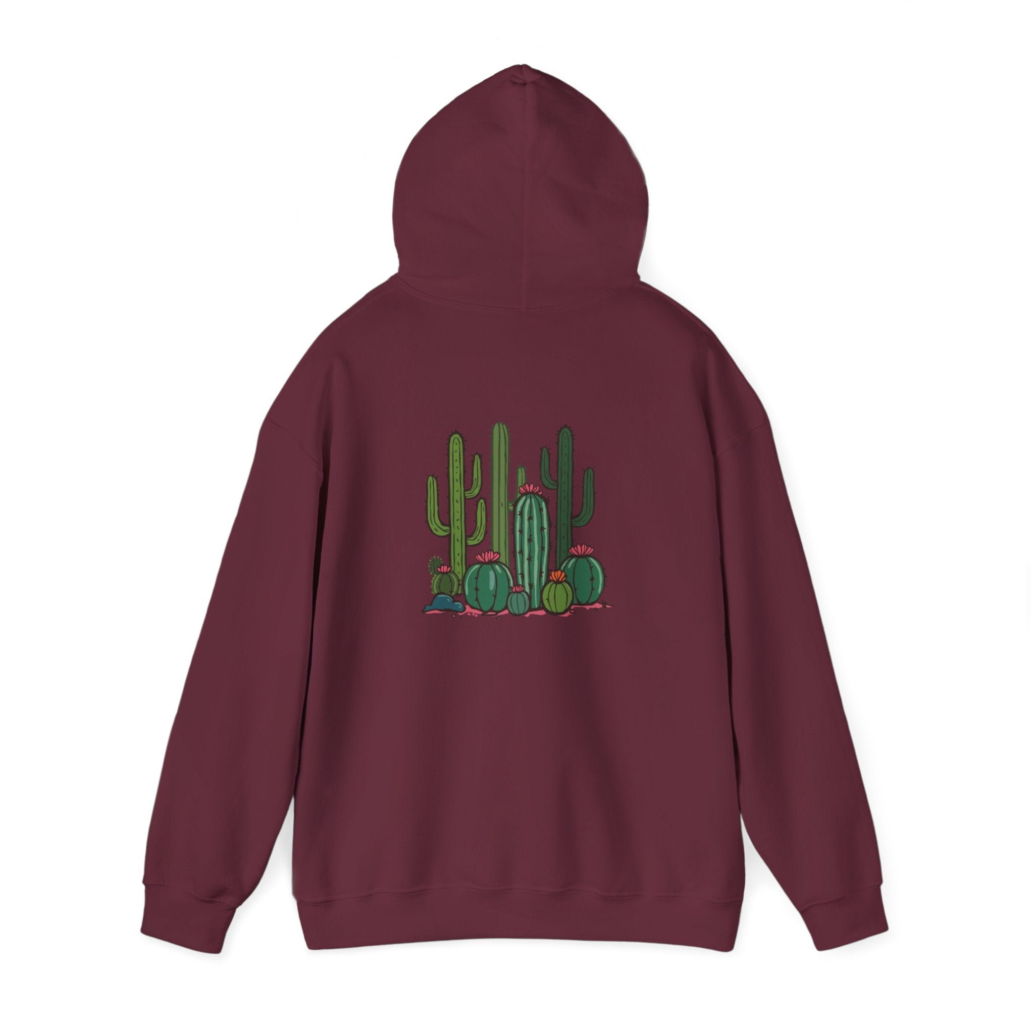 Hoodie — Relax Cactus Graphic Pullover (Desert Plant Crewneck)