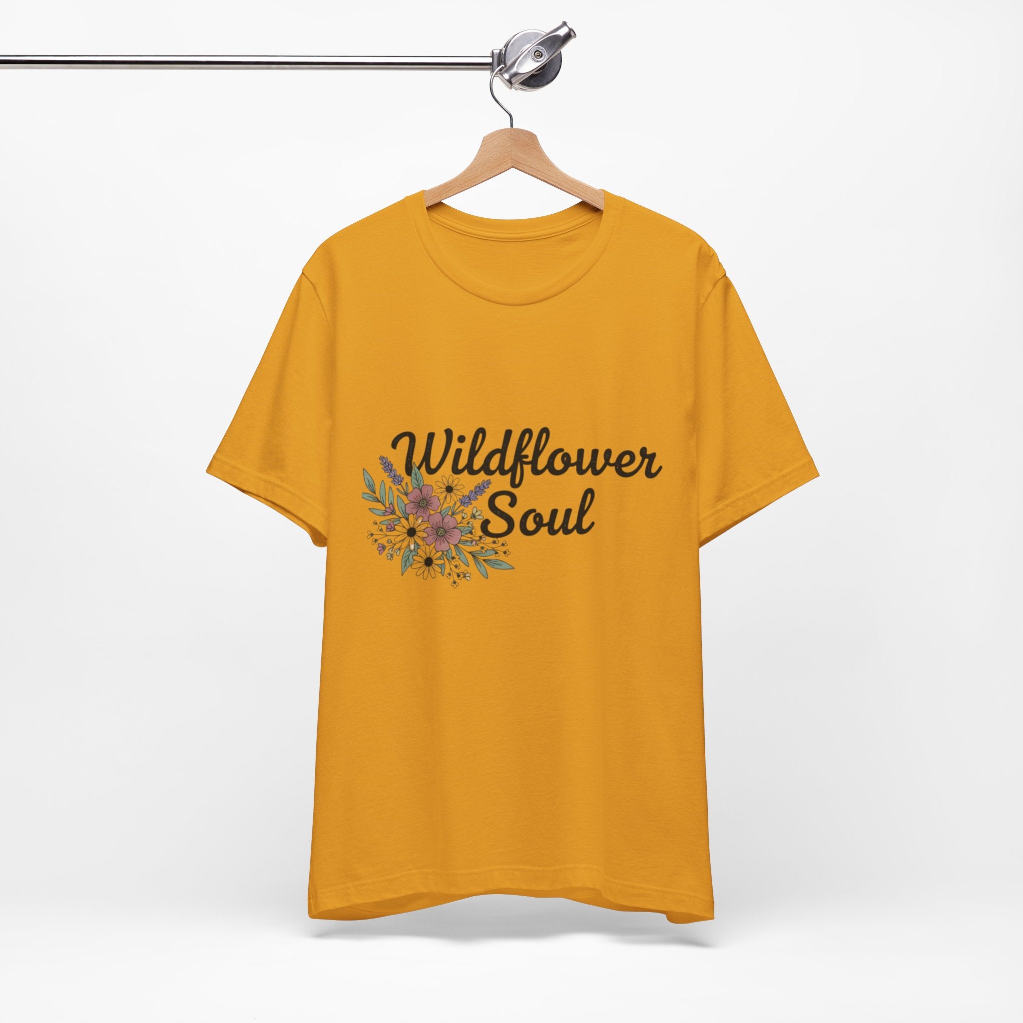 Wildflower Soul T-Shirt — Floral Graphic Tee for Free-Spirited Women