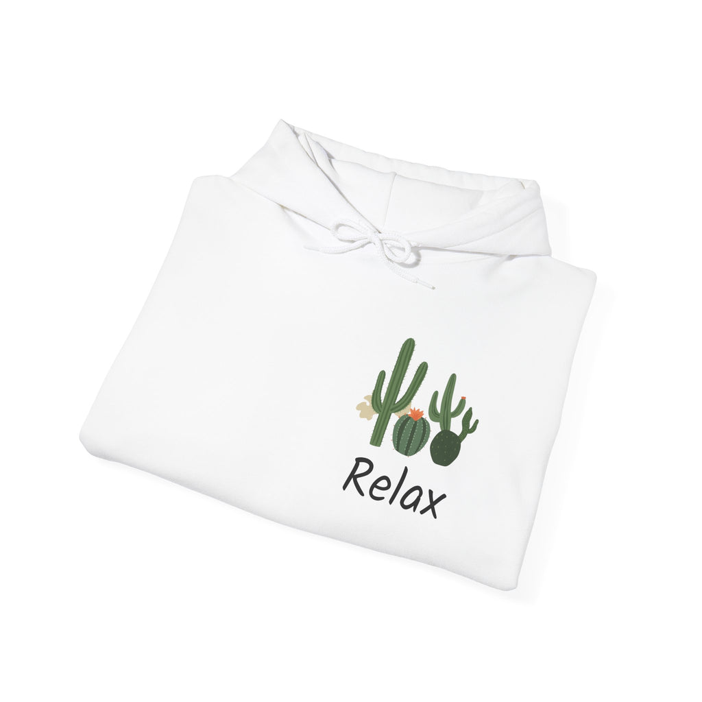 Hoodie — Relax Cactus Graphic Pullover (Desert Plant Crewneck)