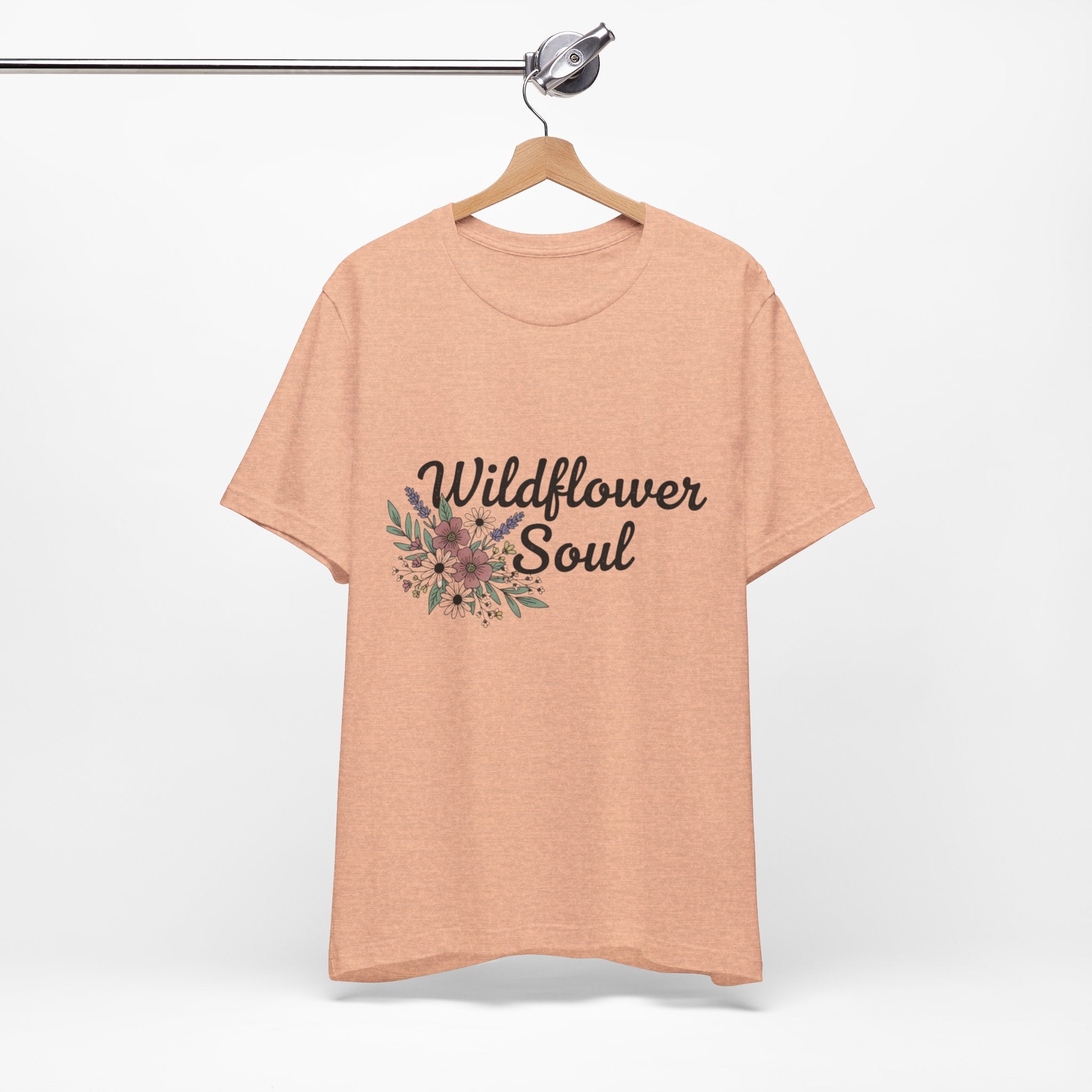 Wildflower Soul T-Shirt — Floral Graphic Tee for Free-Spirited Women