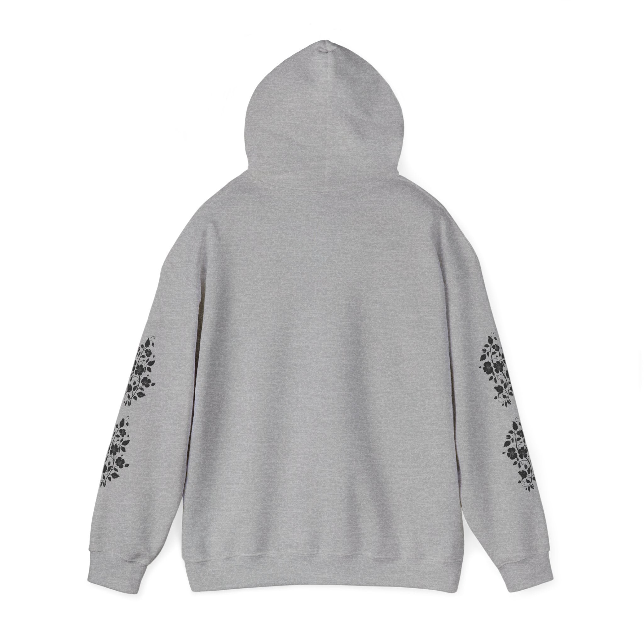 Wildflower Soul Hoodie - Floral Boho Pullover with Sleeve Floral Accents