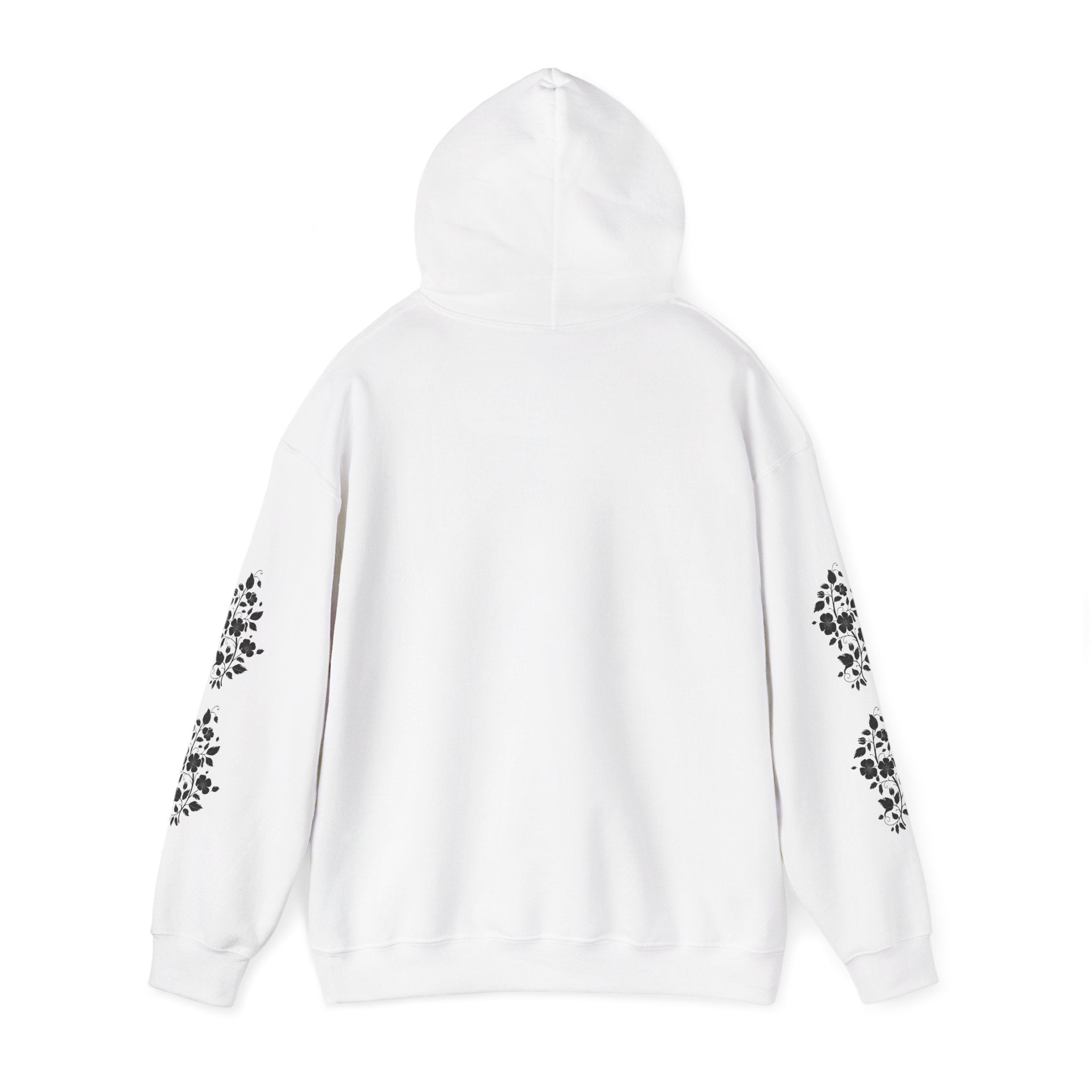 Wildflower Soul Hoodie - Floral Boho Pullover with Sleeve Floral Accents