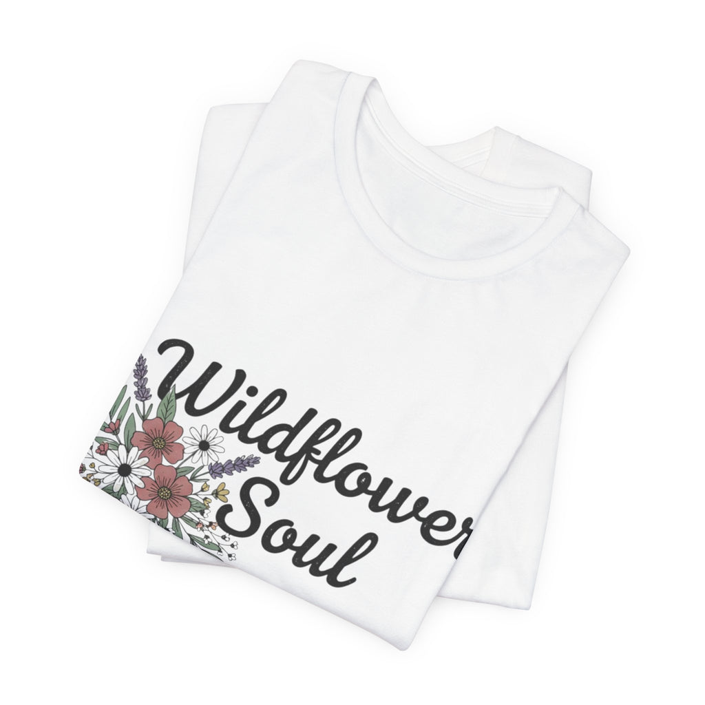 Wildflower Soul T-Shirt — Floral Graphic Tee for Free-Spirited Women
