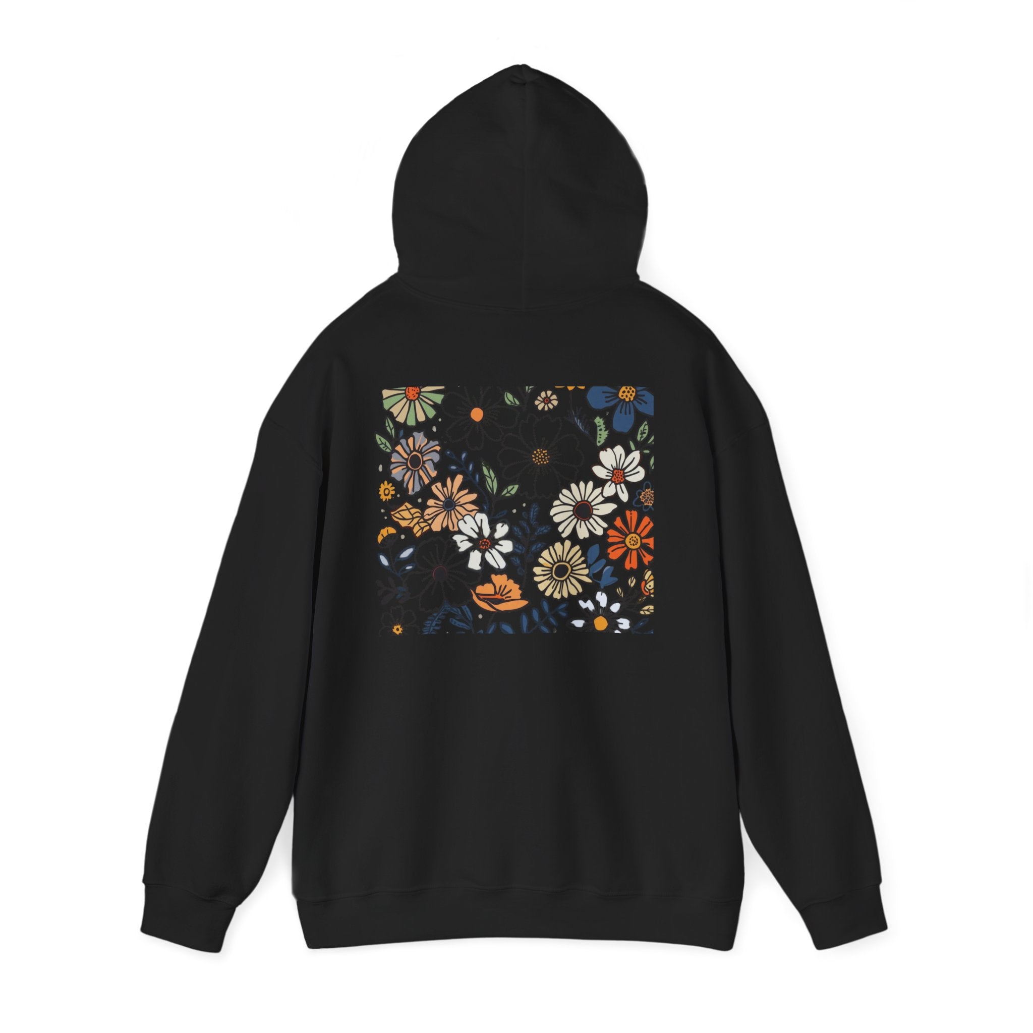 Kindness Floral Hoodie — Daisies Graphic Back Pocket Sweatshirt