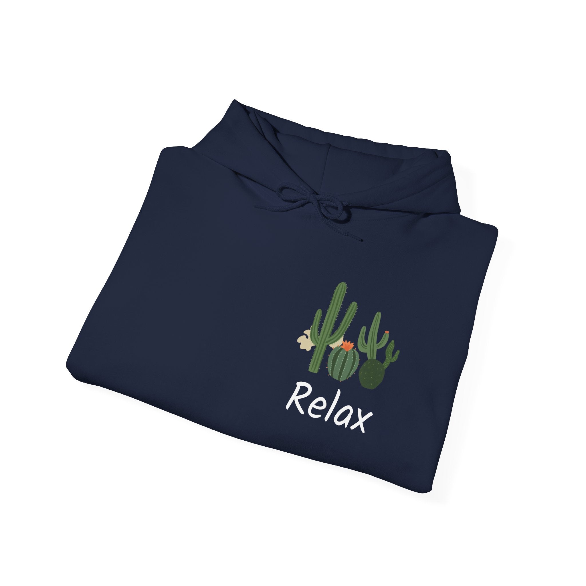 Hoodie — Relax Cactus Graphic Pullover (Desert Plant Crewneck)