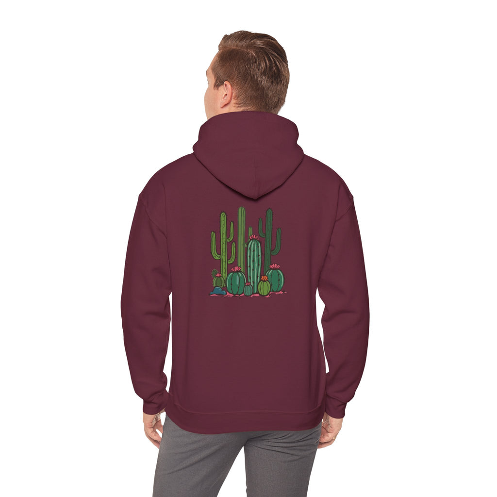 Hoodie — Relax Cactus Graphic Pullover (Desert Plant Crewneck)