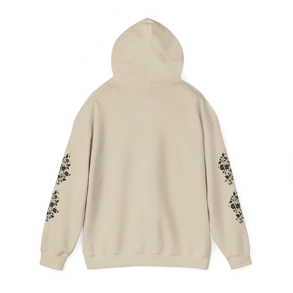 Wildflower Soul Hoodie - Floral Boho Pullover with Sleeve Floral Accents