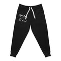 Be Kind Floral Joggers — Women's Black Athletic Sweatpants with Dandelion Design, Cozy, Joggers, Mothers Day gift