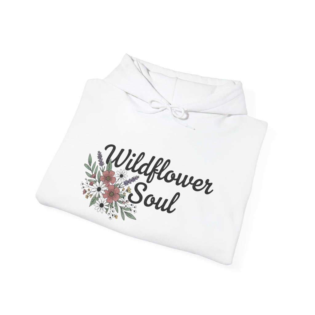 Wildflower Soul Hoodie - Floral Boho Pullover with Sleeve Floral Accents