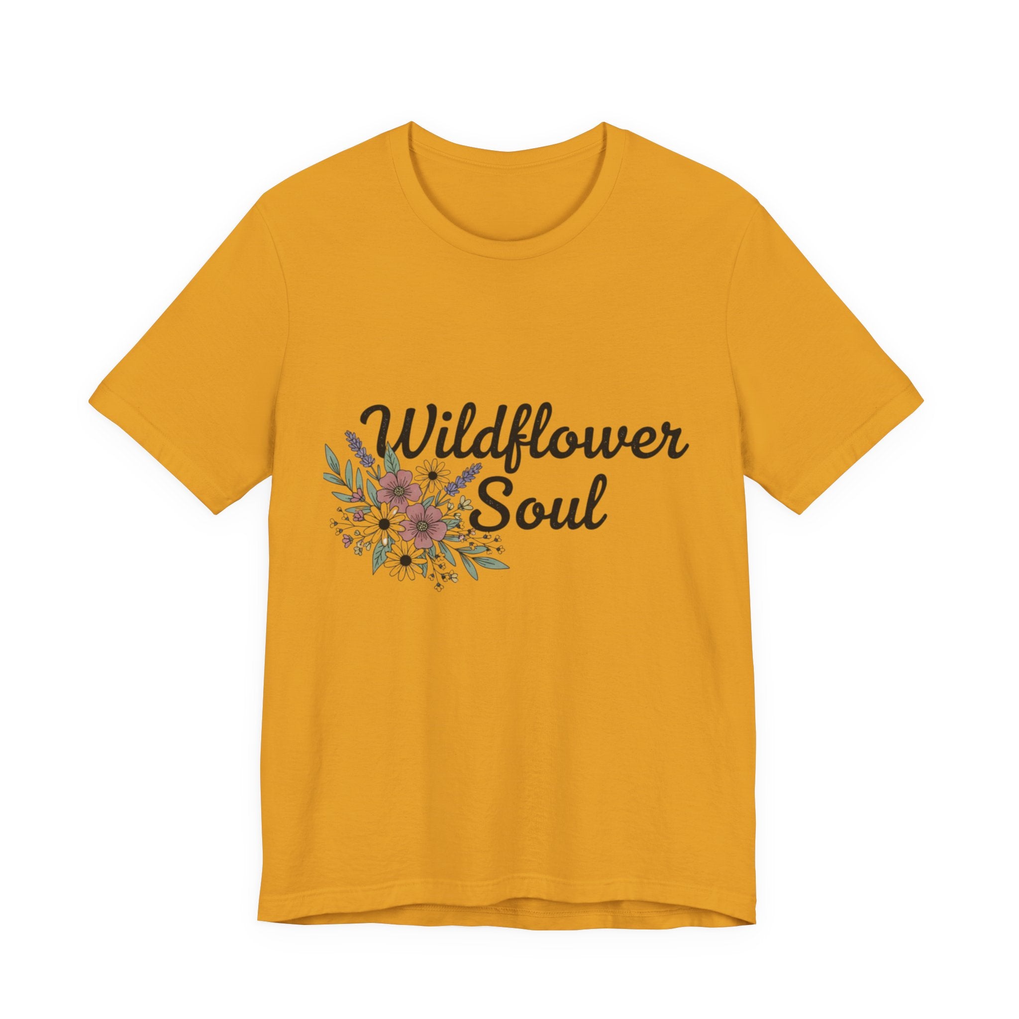 Wildflower Soul T-Shirt — Floral Graphic Tee for Free-Spirited Women