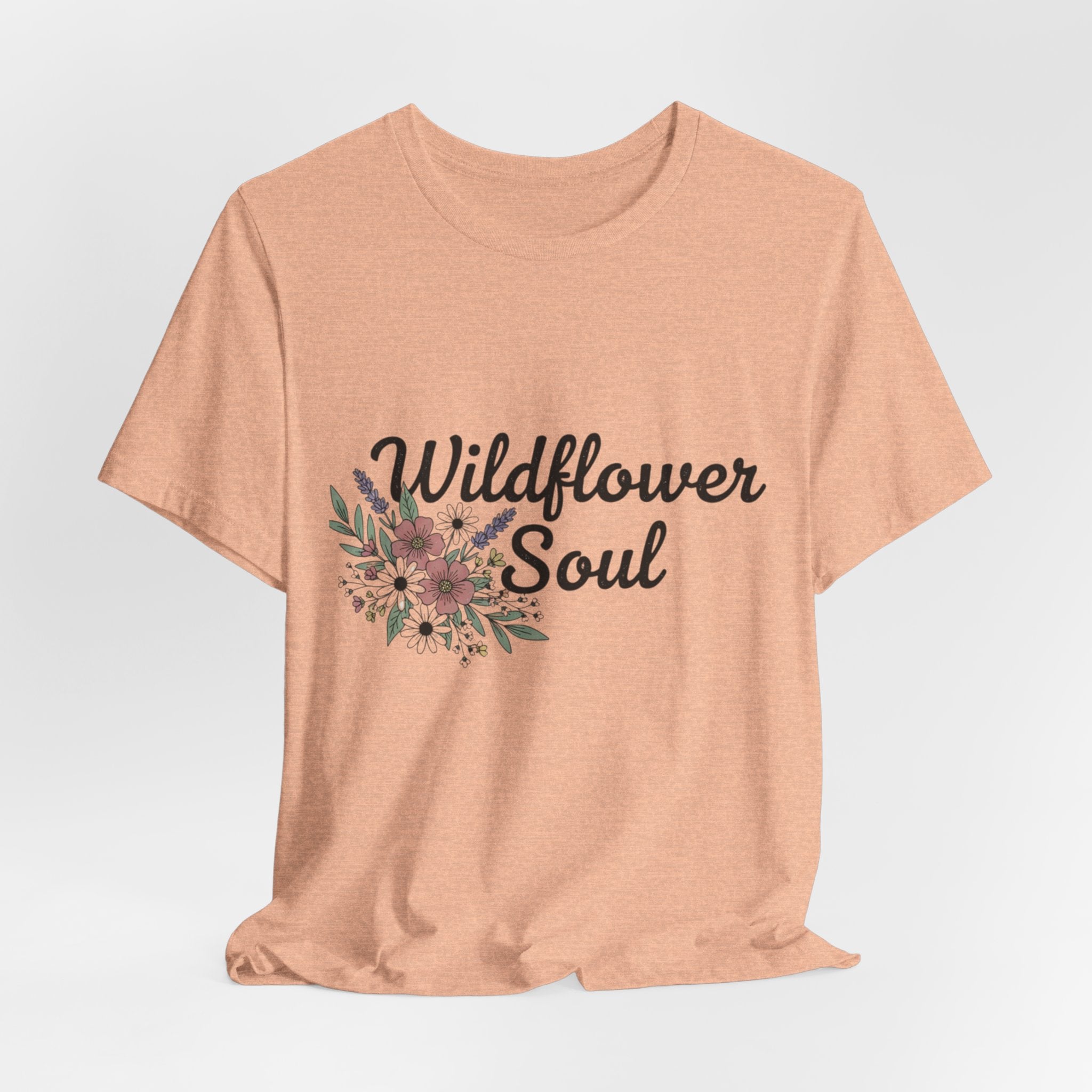 Wildflower Soul T-Shirt — Floral Graphic Tee for Free-Spirited Women