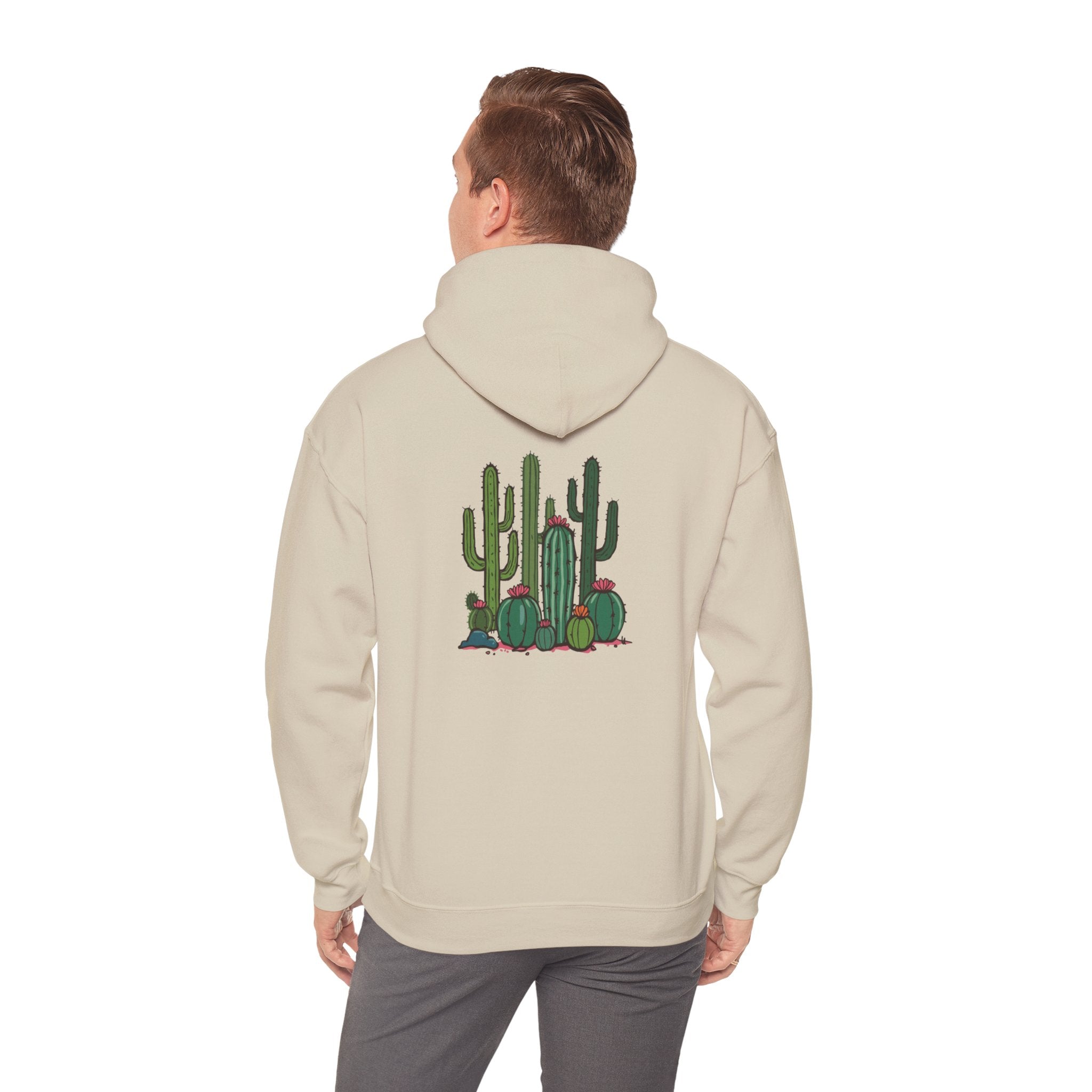 Hoodie — Relax Cactus Graphic Pullover (Desert Plant Crewneck)