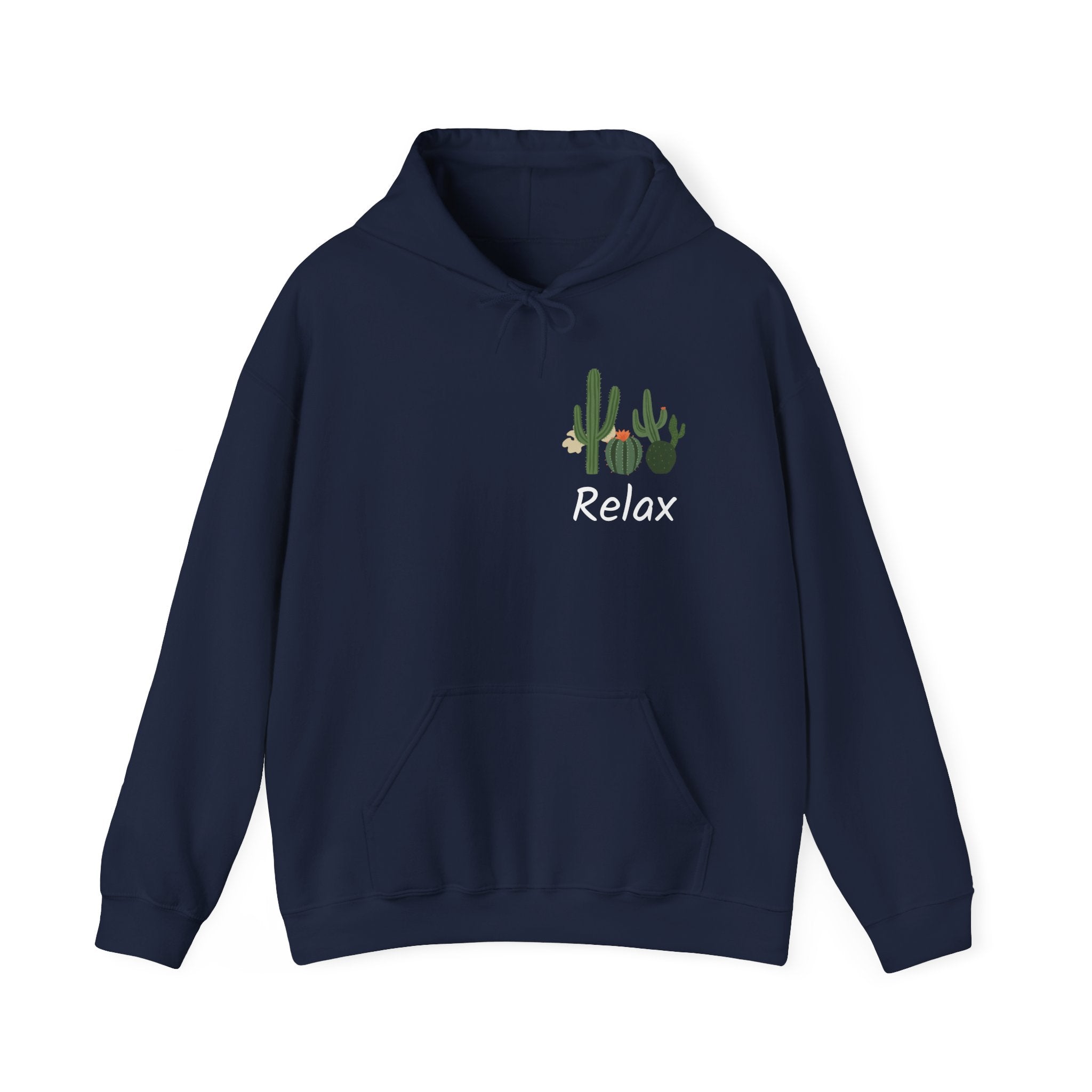 Hoodie — Relax Cactus Graphic Pullover (Desert Plant Crewneck)