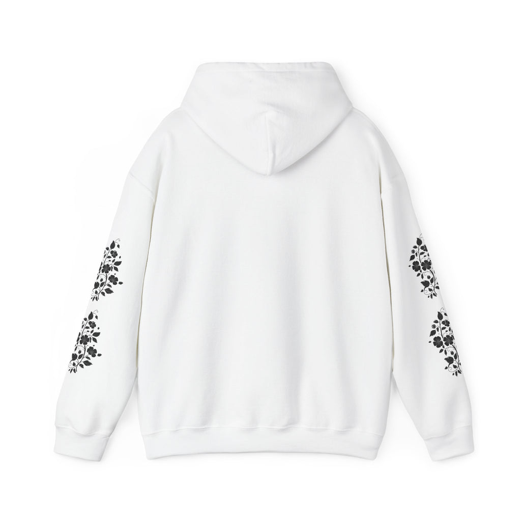 Wildflower Soul Hoodie - Floral Boho Pullover with Sleeve Floral Accents