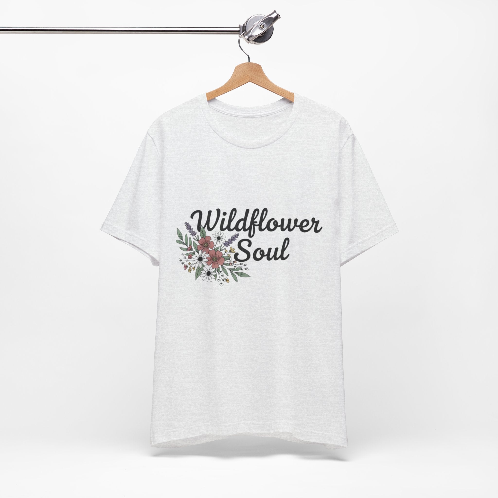 Wildflower Soul T-Shirt — Floral Graphic Tee for Free-Spirited Women